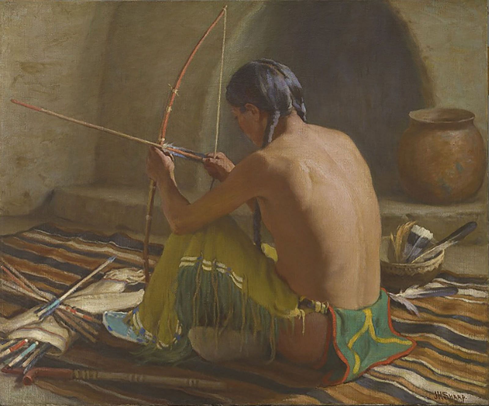 Jerry, with Apache Bow and Arrows?; [Testing the Shaft]